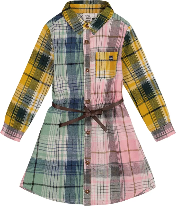 Shirt Dress with Belt - Little Girl|-|Robe chemisier avec ceinture - Petite fille sold by Altitude Sports