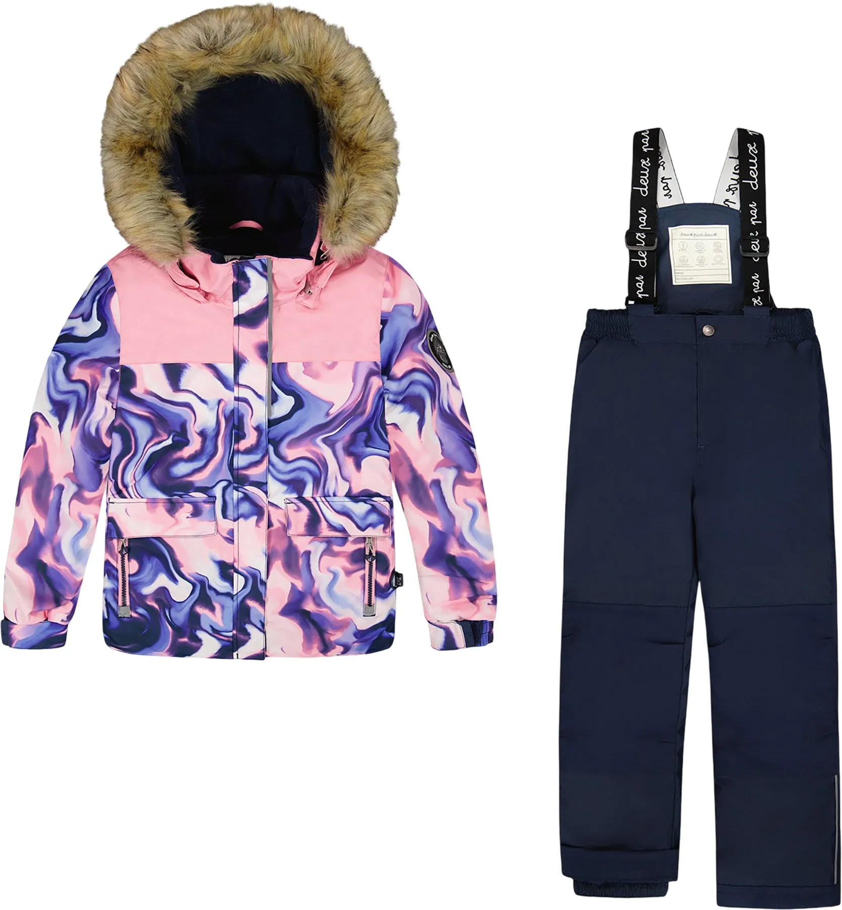 Discover Two-Piece Snowsuit with Printed Jacket - Little Girl|-|Habit de neige deux pièces avec manteau imprimé Discover - Petite fille sold by Altitude Sports product image thumbnail 3