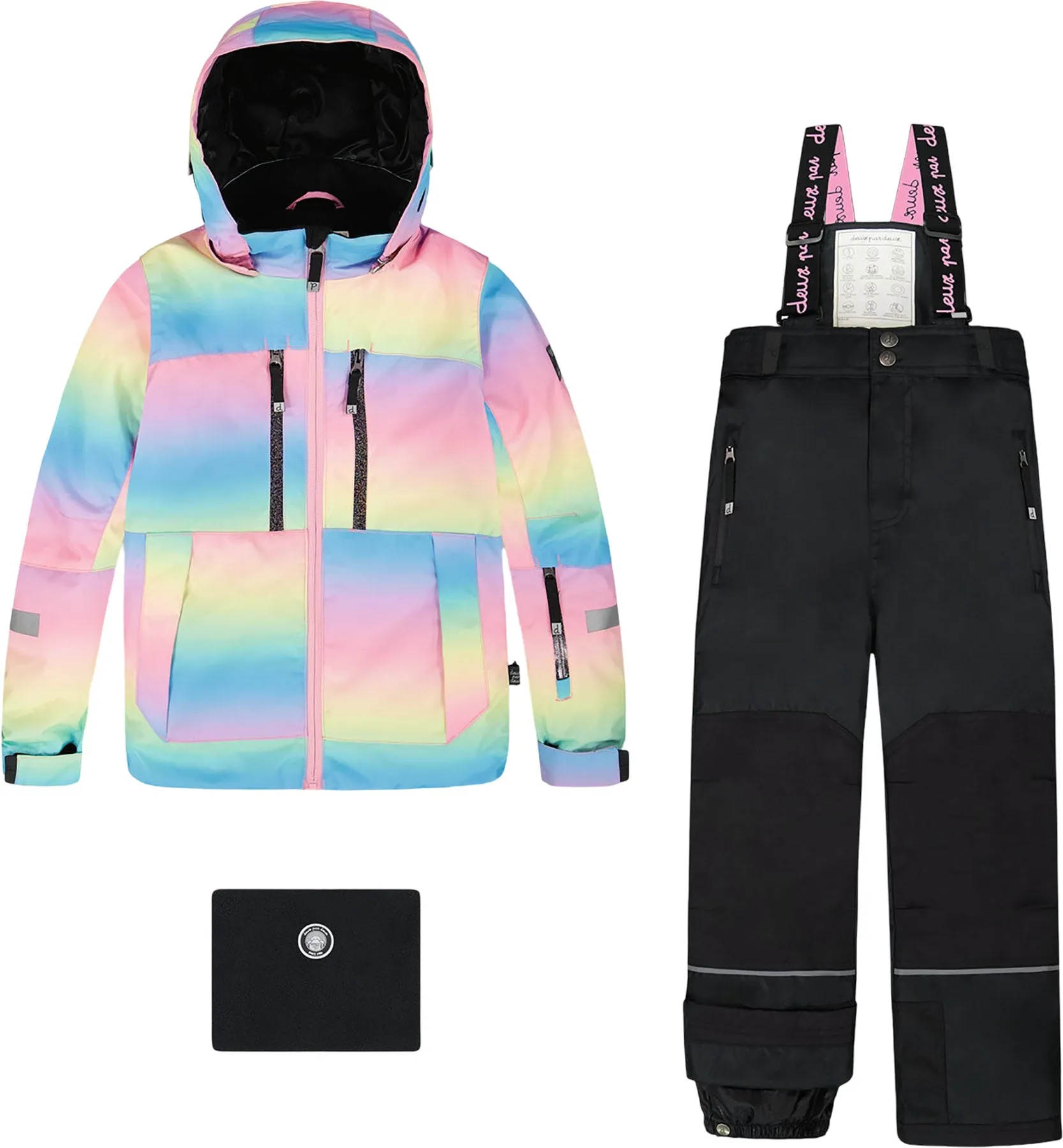 Colorblocked Black Teknik Two-Piece Snowsuit - Little Girl|-|Habit de neige deux pièces Teknik Colorblocked Noir - Petite fille sold by Altitude Sports product image thumbnail 2