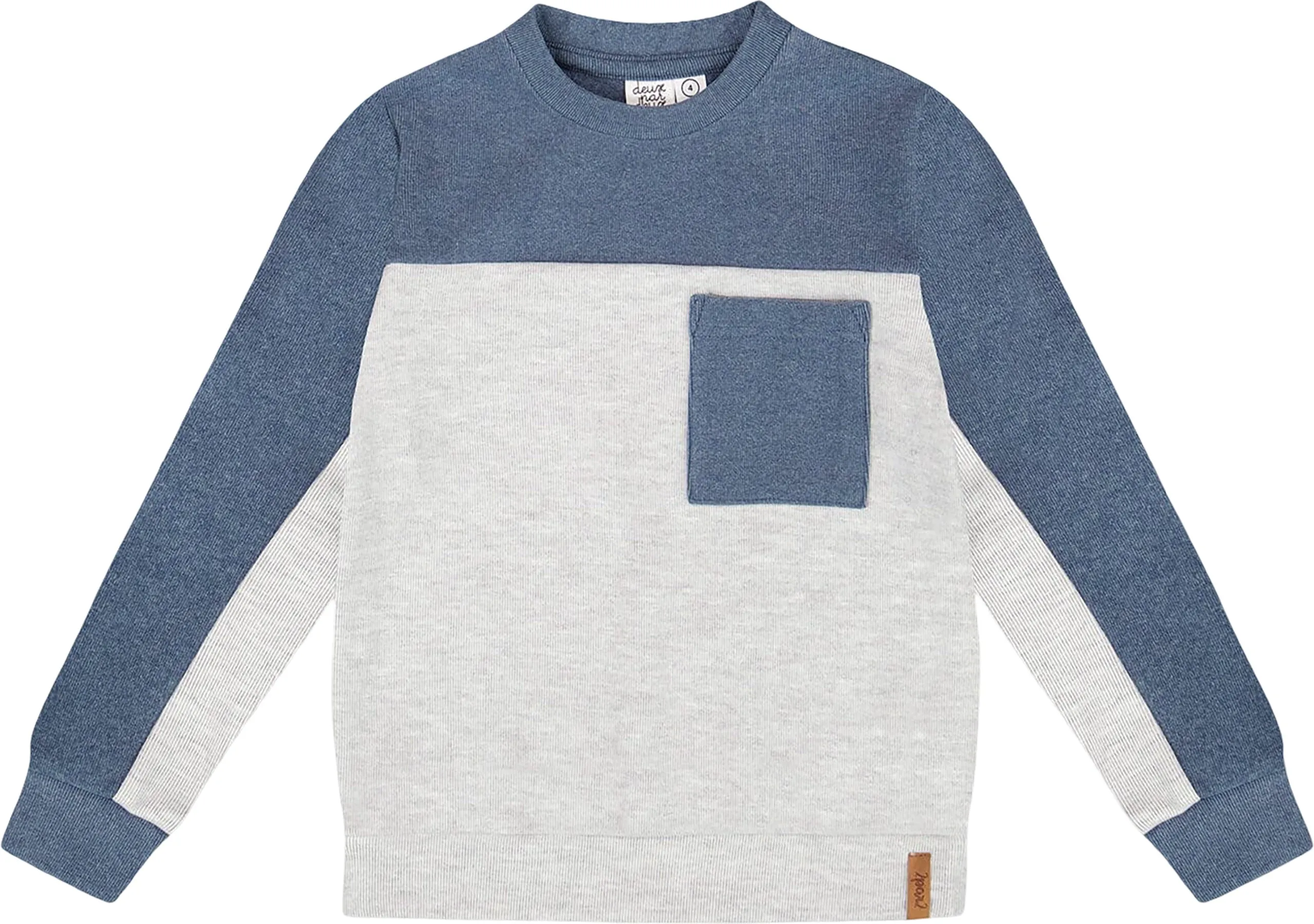 Long Sleeve Super Soft Brushed Color Block Jersey Top - Big Boy|-|Haut à manches longues en jersey brossé ultra-doux à blocs de couleur - Grand garçon sold by Altitude Sports