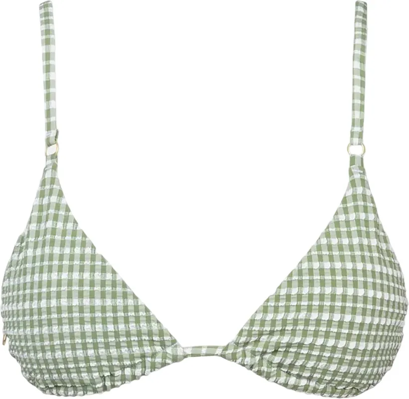 Lola Check Slide Triangle Bikini Top - Women's|-|Haut de bikini triangle à enfiler à carreaux Lola - Femme sold by Altitude Sports