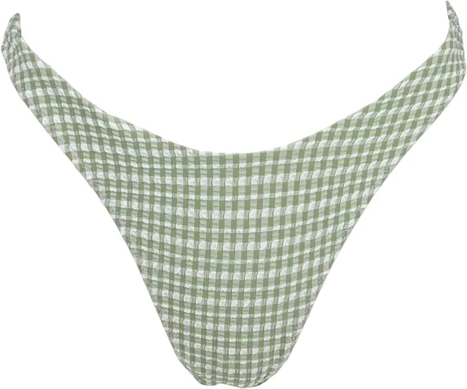 Lola Check Hi-Cut Bikini Bottom - Women's|-|Bas de bikini taille haute à carreaux Lola - Femme made by Rhythm.