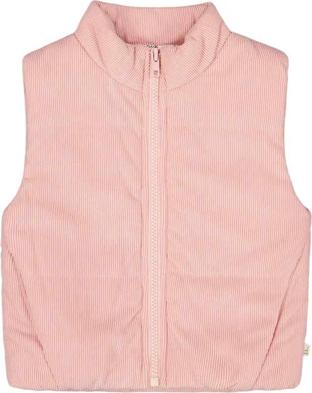 Corduroy Puffy Sleeveless Vest - Little Girl|-|Veste matelassée sans manches en velours côtelé - Petite fille made by deux par deux