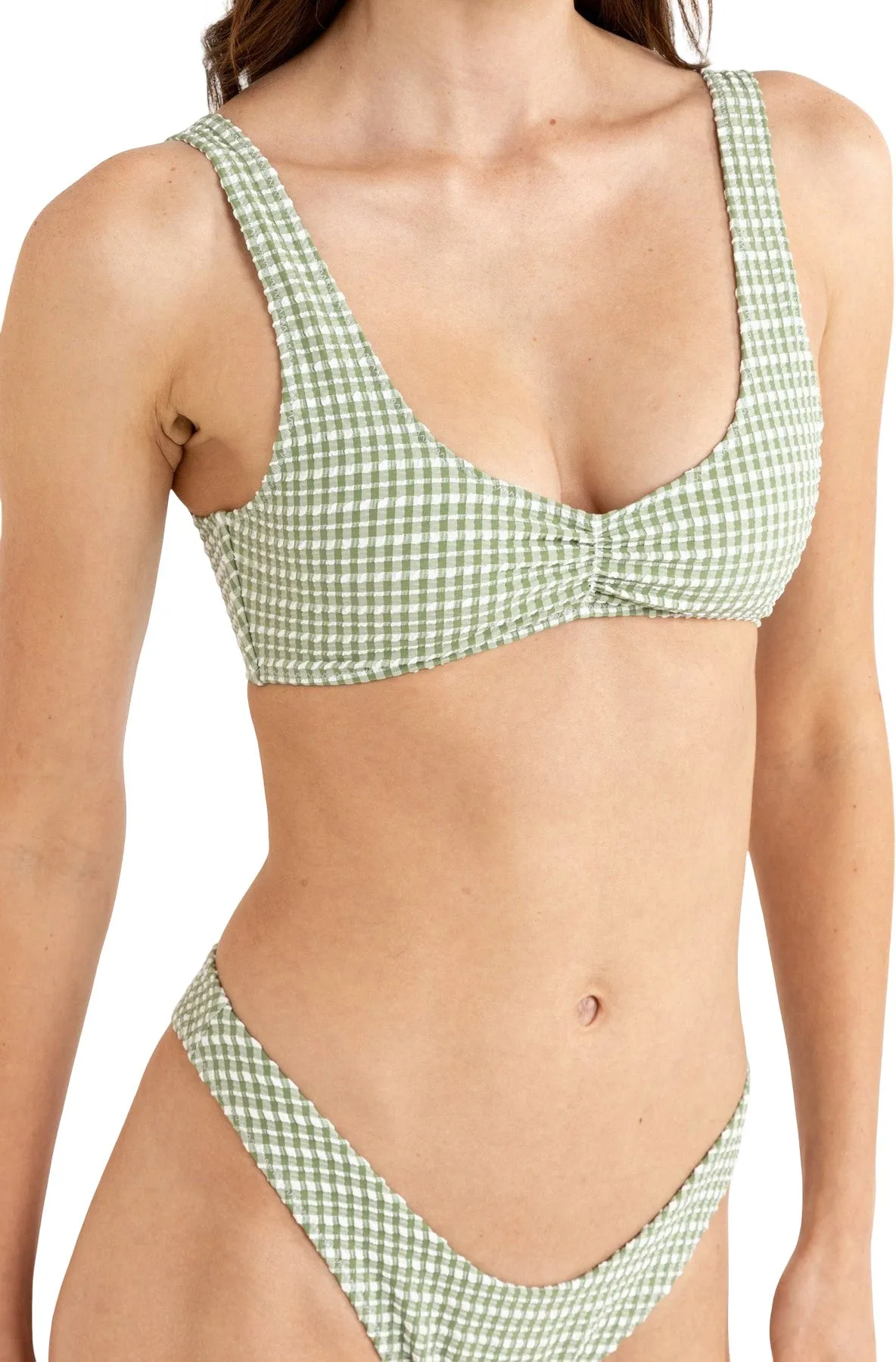 Lola Check Crop Bikini Top - Women’s|-|Haut de bikini court à carreaux Lola - Femme sold by Altitude Sports product image thumbnail 4