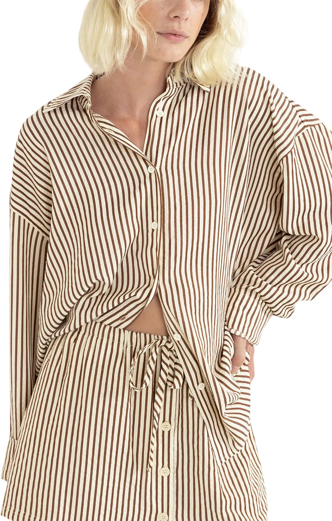 Cove Stripe Oversized Long Sleeve Shirt - Women's|-|Chemise surdimensionnée à manches longues Cove Stripe - Femme sold by Altitude Sports product image thumbnail 3