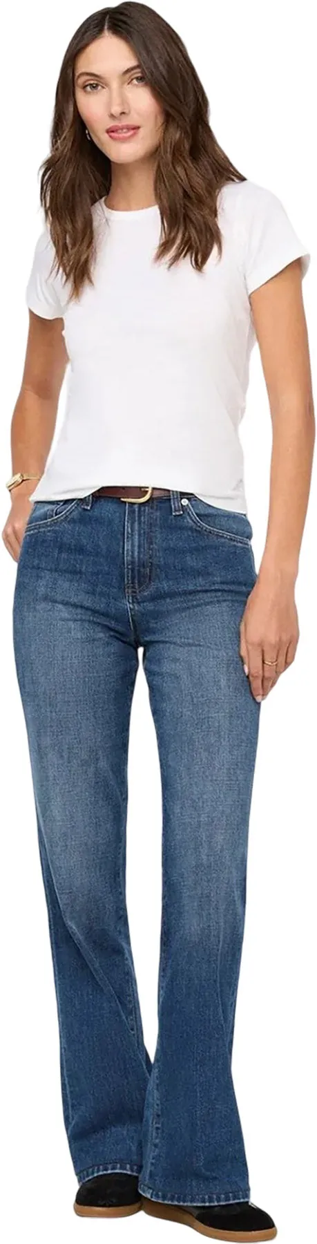 Midweight Denim High Rise Wide Leg Jeans - Women's|-|Jean évasé à taille haute en denim intermédiaire - Femme sold by Altitude Sports product image thumbnail 4