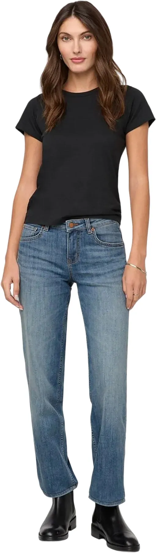 Performance Denim Mid Rise Straight Jeans - Women's|-|Jean droit à taille mi-haute Performance Denim - Femme sold by Altitude Sports product image thumbnail 3