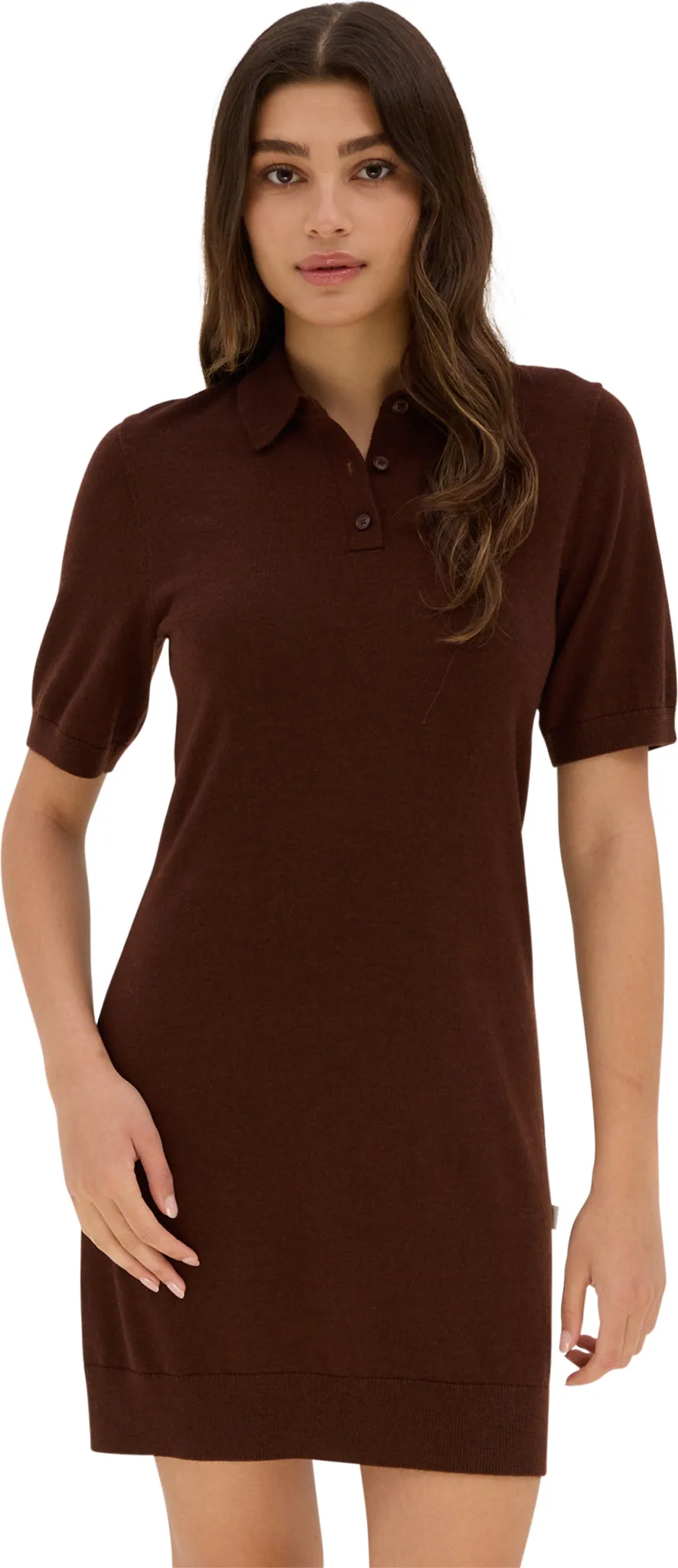 Shatin Lightweight Merino Knit Short-Sleeve Polo Dress - Women's|-|Robe polo légère à manches courtes en laine mérinos Shatin - Femme sold by Altitude Sports product image thumbnail 4