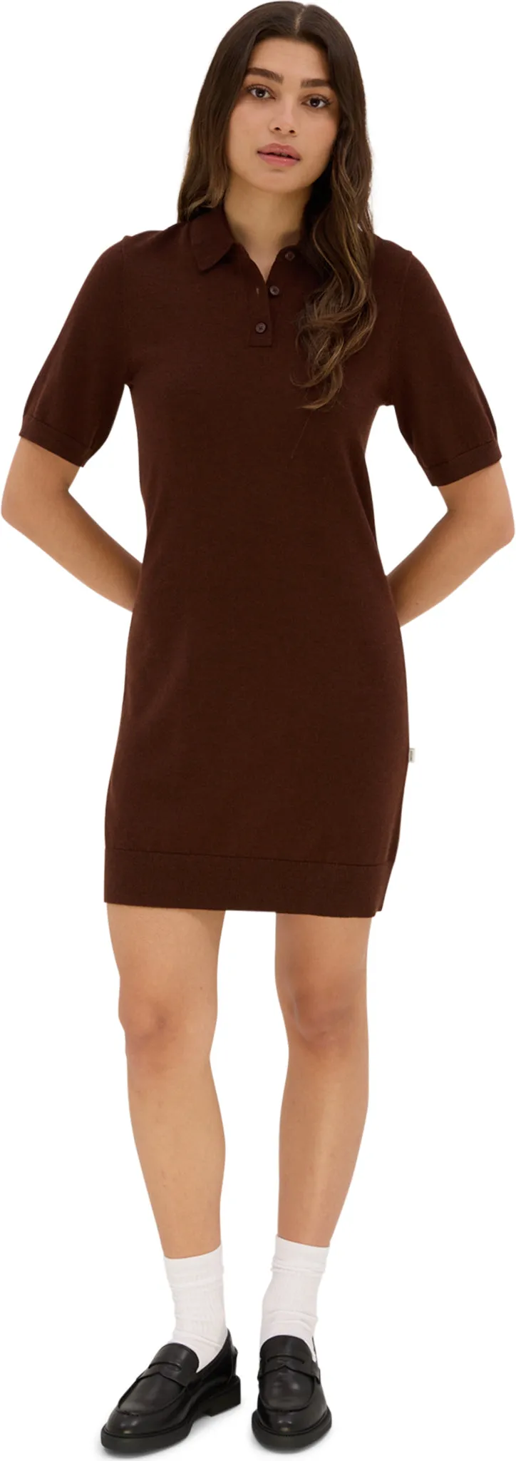 Shatin Lightweight Merino Knit Short-Sleeve Polo Dress - Women's|-|Robe polo légère à manches courtes en laine mérinos Shatin - Femme sold by Altitude Sports product image thumbnail 5