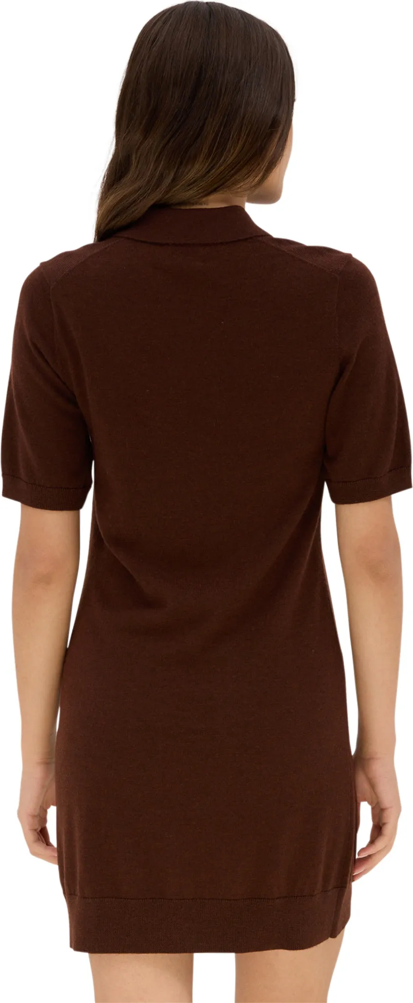 Shatin Lightweight Merino Knit Short-Sleeve Polo Dress - Women's|-|Robe polo légère à manches courtes en laine mérinos Shatin - Femme sold by Altitude Sports product image thumbnail 3