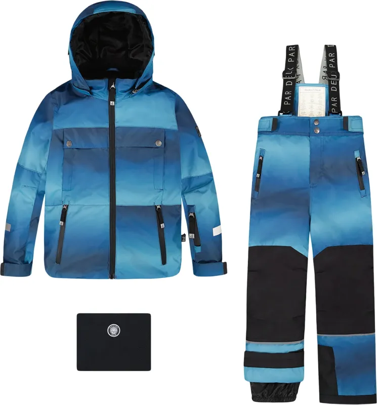 Brown-Black Teknik Two-Piece Snowsuit - Little Boy|-|Habit de neige deux pièces Teknik Brun-Noir - Petit garçon made by deux par deux
