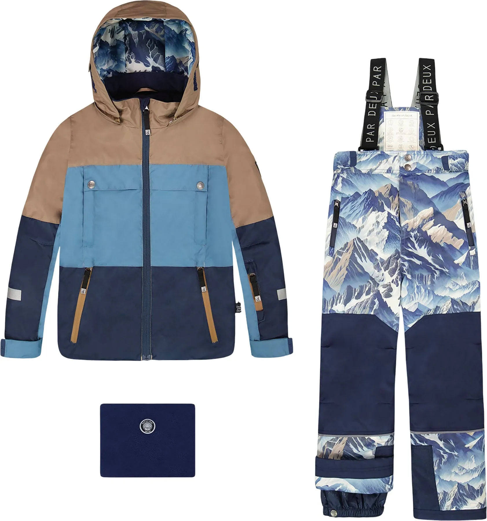 Brown-Black Teknik Two-Piece Snowsuit - Big Boy|-|Habit de neige deux pièces Teknik Brun-Noir - Grand garçon sold by Altitude Sports product image thumbnail 2