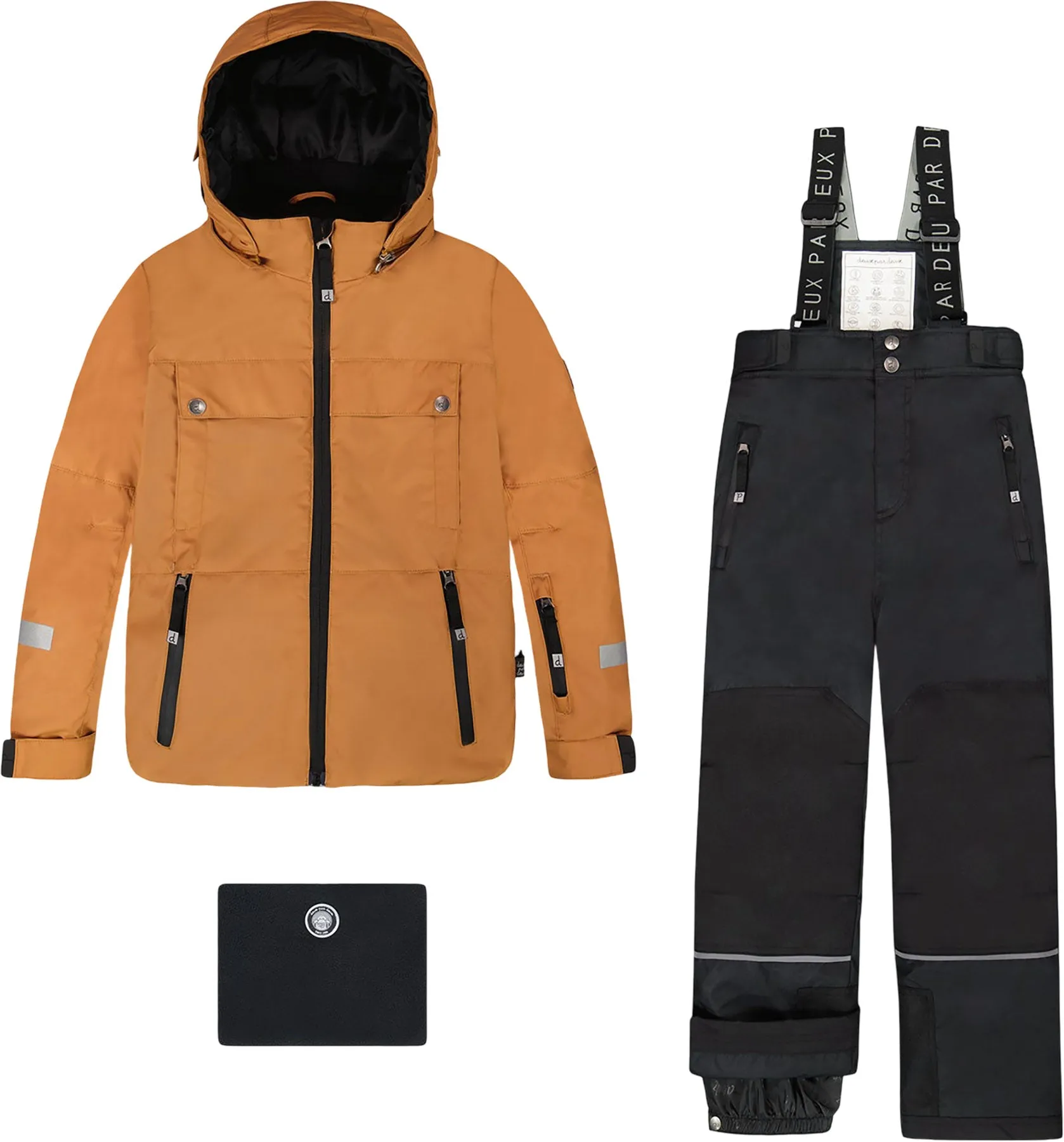 Brown-Black Teknik Two-Piece Snowsuit - Big Boy|-|Habit de neige deux pièces Teknik Brun-Noir - Grand garçon sold by Altitude Sports product image thumbnail 3