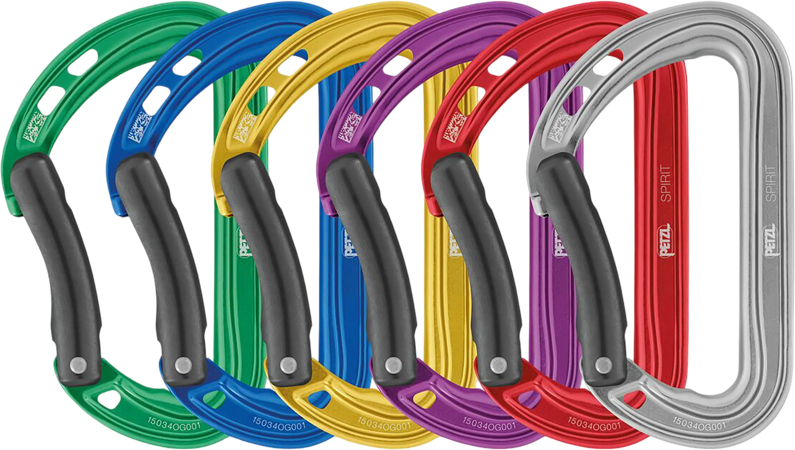 Spirit 6-Pack Bent Gate Carabiners|-|Mousqueton paquet de 6 courbe Spirit sold by Altitude Sports