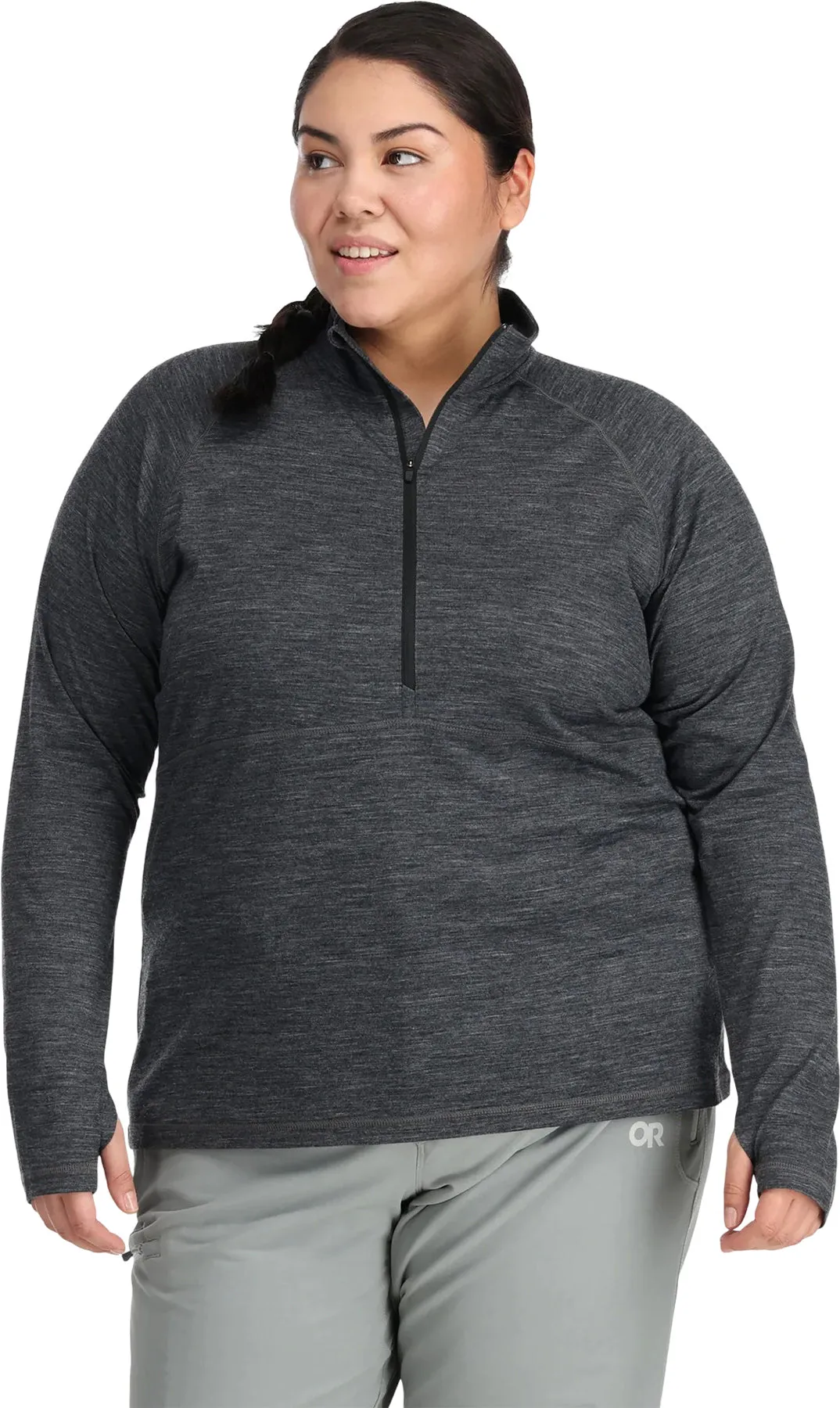 Alpine Onset Merino 150 Plus Size Half Zip Pullover - Women's|-|Chandail à demi-glissière Alpine Onset Merino 150 - Grande taille - Femme sold by Altitude Sports product image thumbnail 3