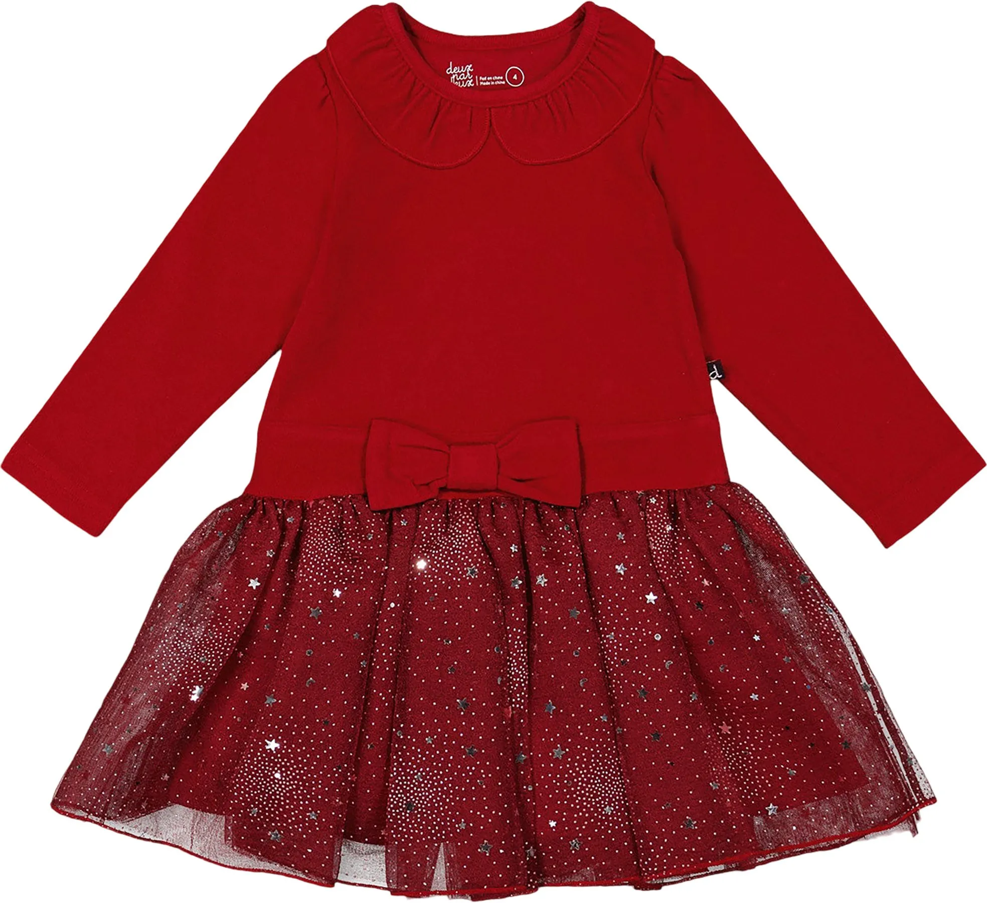 Bi-Material Dress with Glittering Skirt - Big Girl|-|Robe bi-matière avec jupe scintillante - Grande fille sold by Altitude Sports