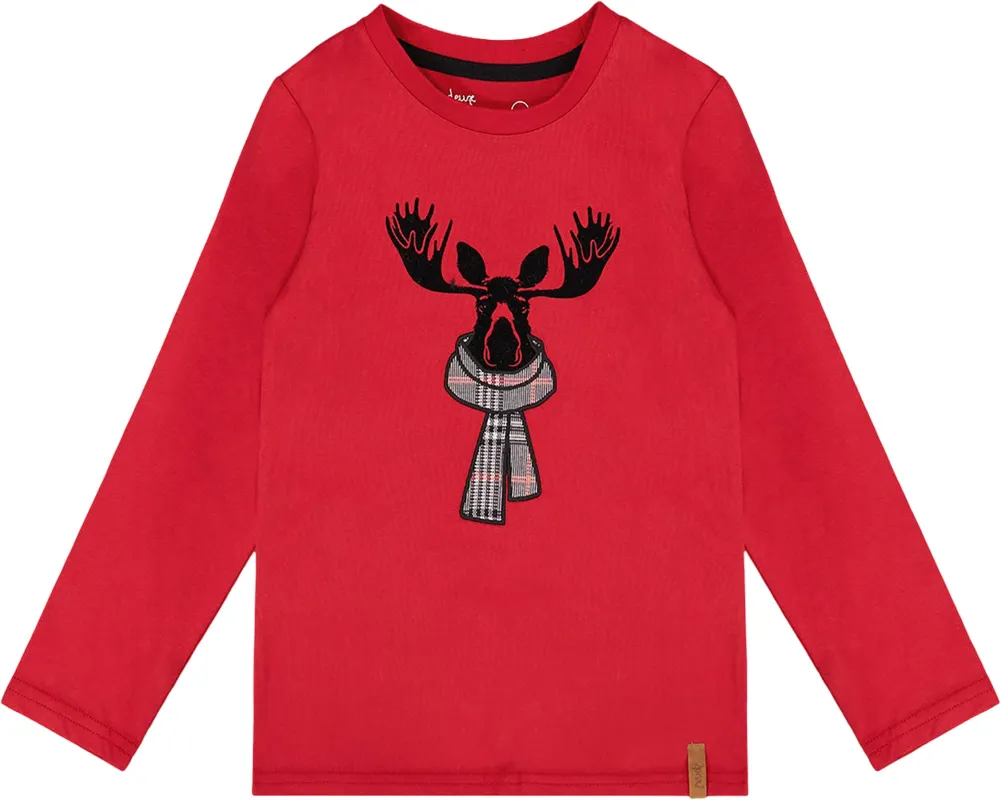 Jersey T-Shirt with Moose - Little Boy|-|T-shirt en jersey avec orignal - Petit garçon sold by Altitude Sports