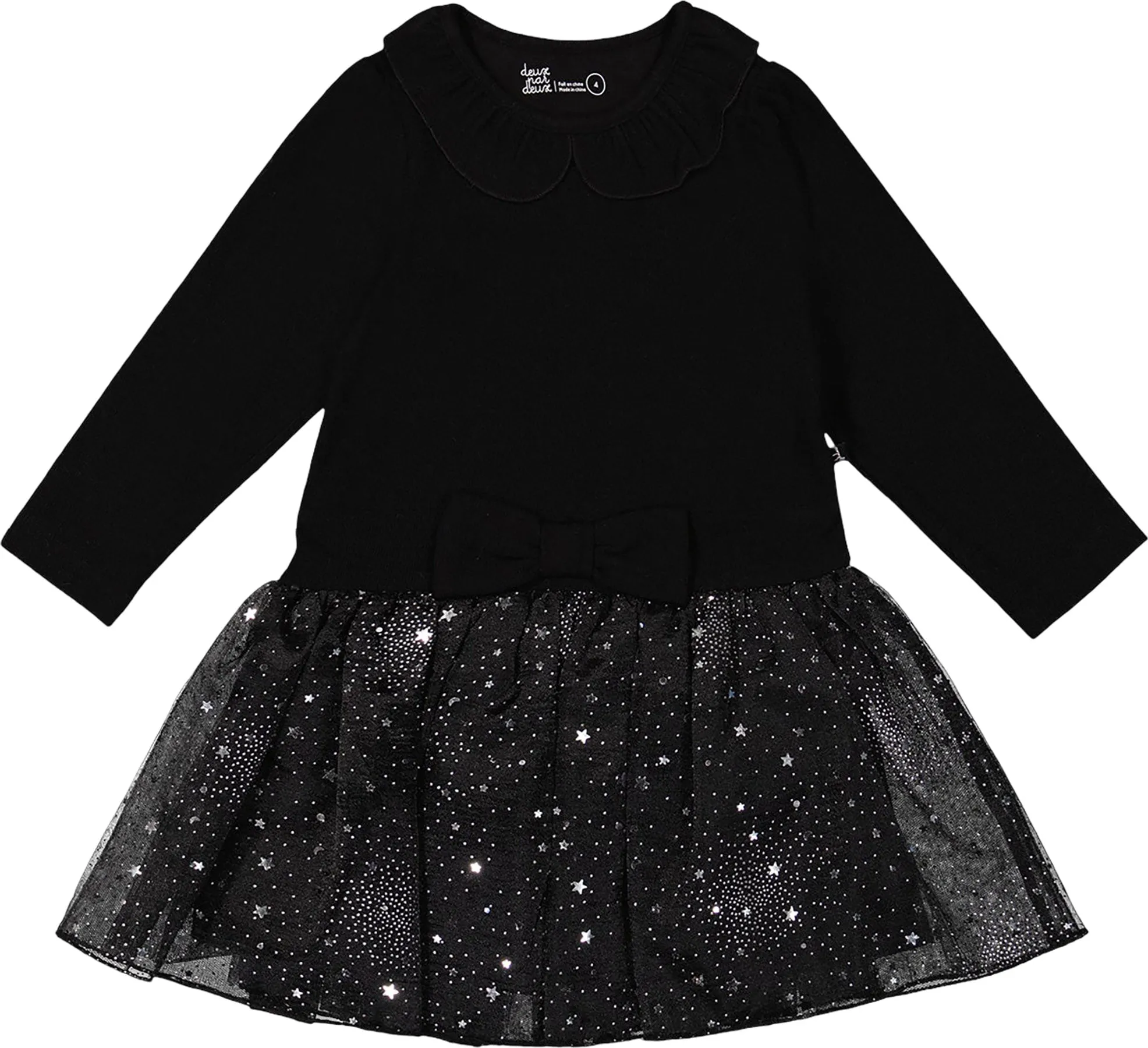 Bi-Material Dress with Glittering Skirt - Little Girl|-|Robe bi-matière avec jupe scintillante - Petite fille sold by Altitude Sports product image thumbnail 3
