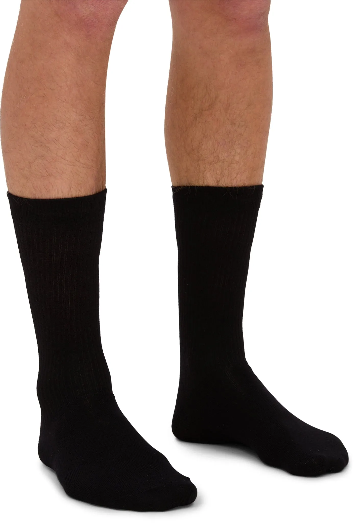 Marollen Everyday Cotton Rib Crew Socks 3-Pack - Unisex|-|Chaussettes mi-mollet en coton côtelé Marollen Everyday - Lot de 3 - Unisexe sold by Altitude Sports product image thumbnail 4