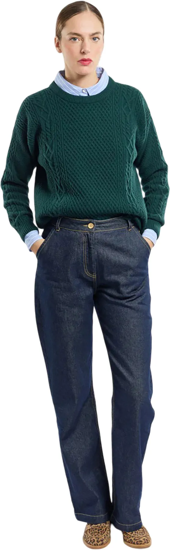 Cable-Knit Wool Jumper - Women's|-|Chandail en laine à torsades - Femme sold by Altitude Sports