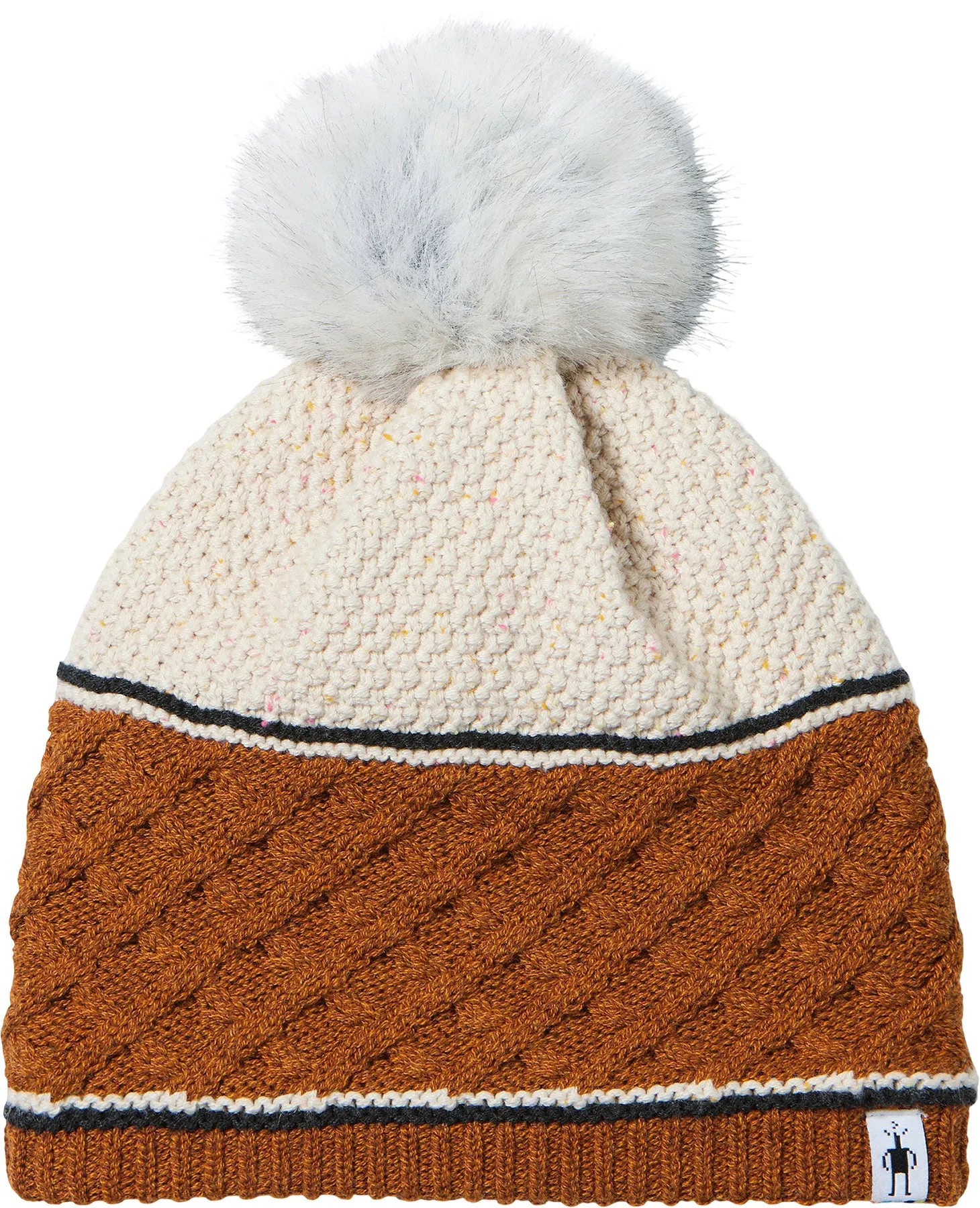 Cable Knit Colorblock Pom Beanie - Women's|-|Tuque en tricot torsadé à couleurs contrastantes avec pompon - Femme sold by Altitude Sports product image thumbnail 3