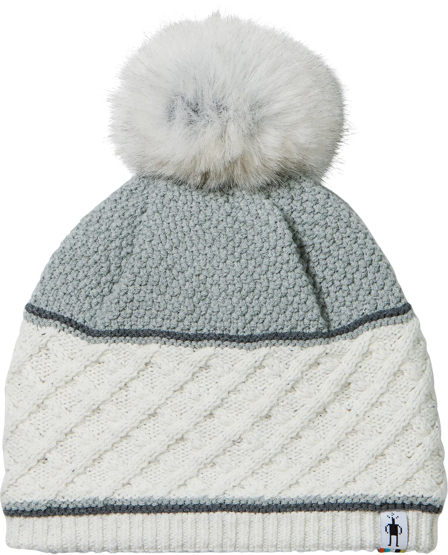 Cable Knit Colorblock Pom Beanie - Women's|-|Tuque en tricot torsadé à couleurs contrastantes avec pompon - Femme sold by Altitude Sports product image thumbnail 5