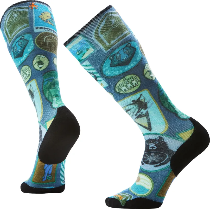 Ski Explorer Targeted Cushion Print Over The Calf Socks - Men's|-|Chaussettes de ski sous-genou coussin ciblé avec imprimé Explorer - Homme sold by Altitude Sports