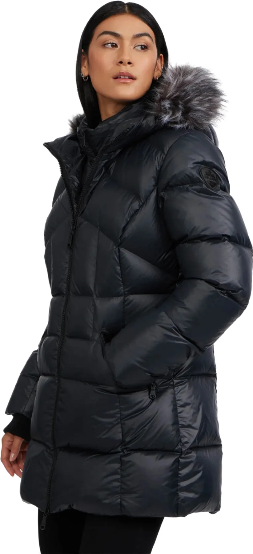 Ares Fixed Hood Puffer Jacket with Fixed Bib - Women's|-|Manteau matelassé à capuchon fixe avec plastron fixe Ares - Femme sold by Altitude Sports product image thumbnail 2