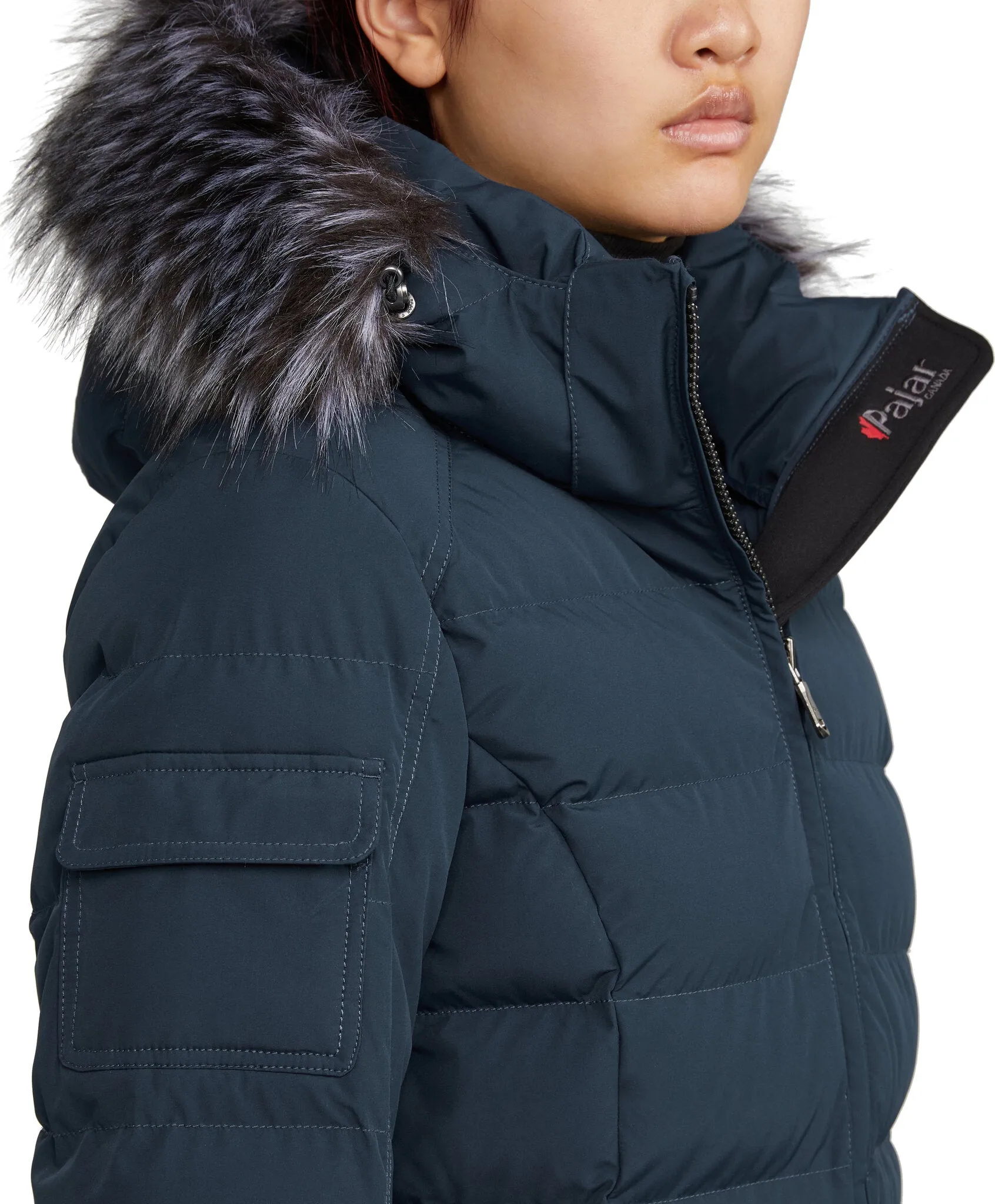 Venice Long Puffer Jacket with Removable Faux Fur Trim - Women's|-|Manteau long matelassé avec bordure amovible en fausse fourrure Venice - Femme sold by Altitude Sports product image thumbnail 3