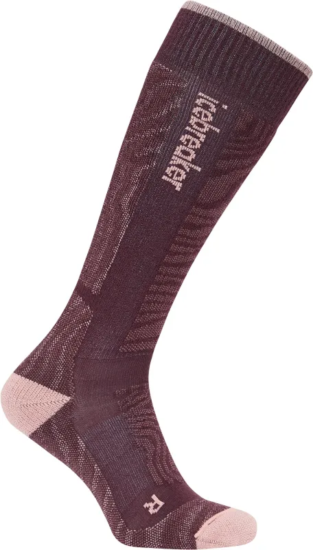 Ski+ Mountain Contour Merino Blend Medium Over The Calf Socks - Women's|-|Chaussettes sous-genou en mélange de mérinos Ski+ Medium Mountain Contour - Femme sold by Altitude Sports