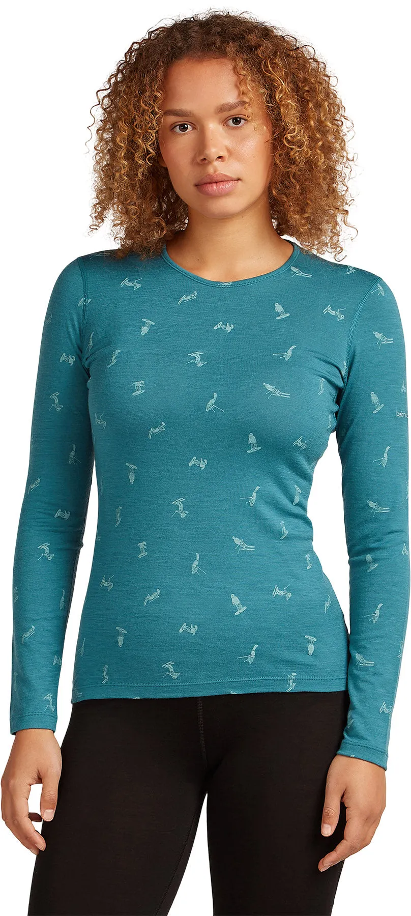 Merino 200 Oasis Snow Day Long Sleeve Crewe Thermal Top - Women's|-|Haut thermique à manches longues et col rond en mérinos 200 Oasis Snow Day - Femme sold by Altitude Sports product image thumbnail 5