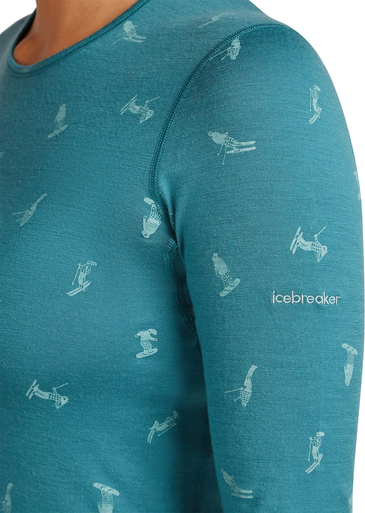 Merino 200 Oasis Snow Day Long Sleeve Crewe Thermal Top - Women's|-|Haut thermique à manches longues et col rond en mérinos 200 Oasis Snow Day - Femme sold by Altitude Sports product image thumbnail 2