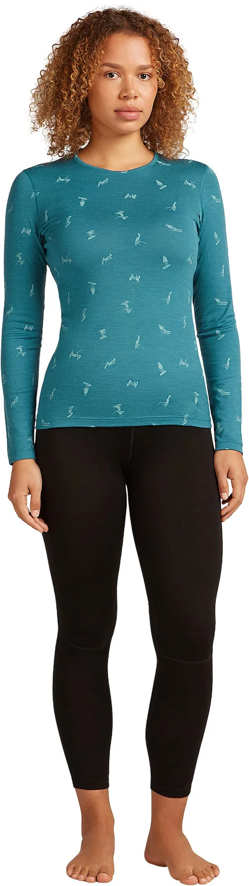 Merino 200 Oasis Snow Day Long Sleeve Crewe Thermal Top - Women's|-|Haut thermique à manches longues et col rond en mérinos 200 Oasis Snow Day - Femme sold by Altitude Sports product image thumbnail 4