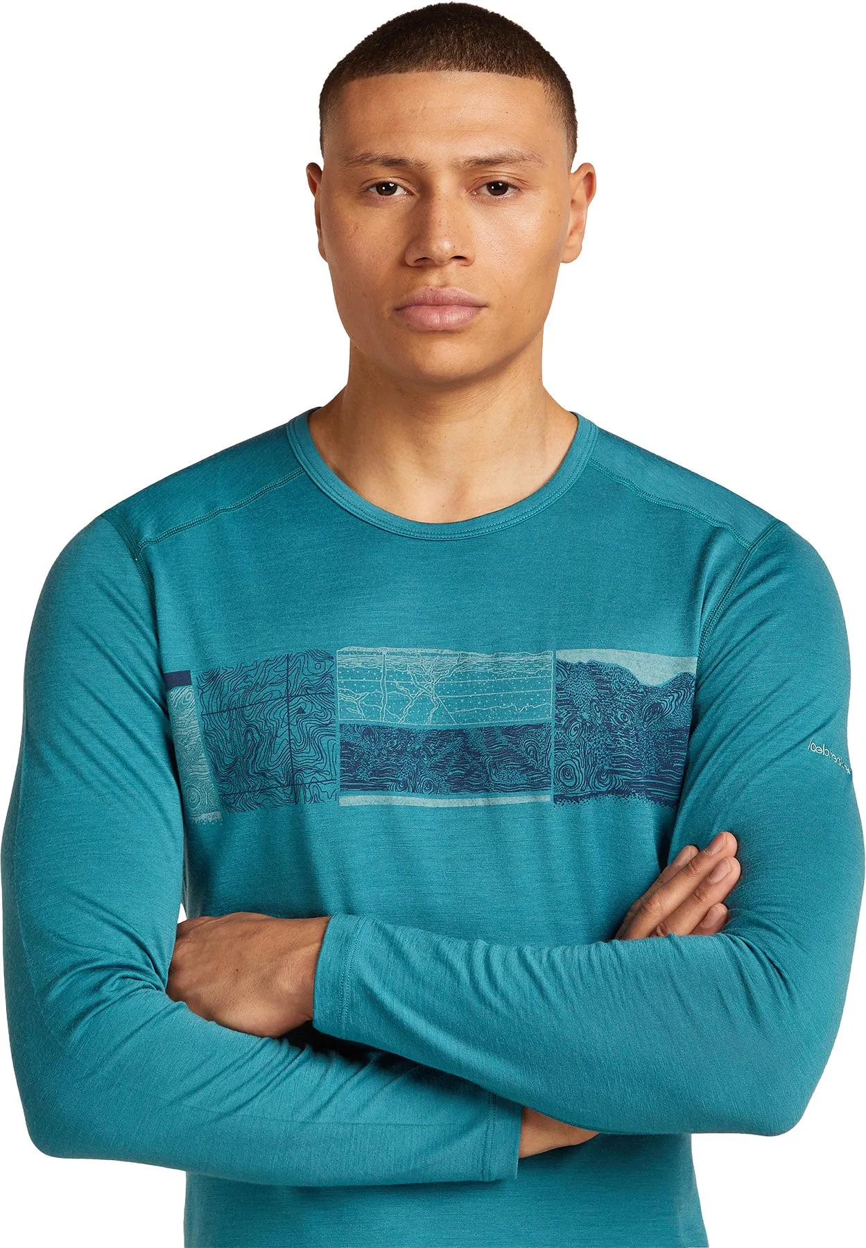 Merino 200 Oasis Elevation Line Long Sleeve Crewe Thermal Top - Men's|-|Haut thermique à col rond et manches longues en mérinos 200 Oasis Elevation Line - Homme sold by Altitude Sports product image thumbnail 5