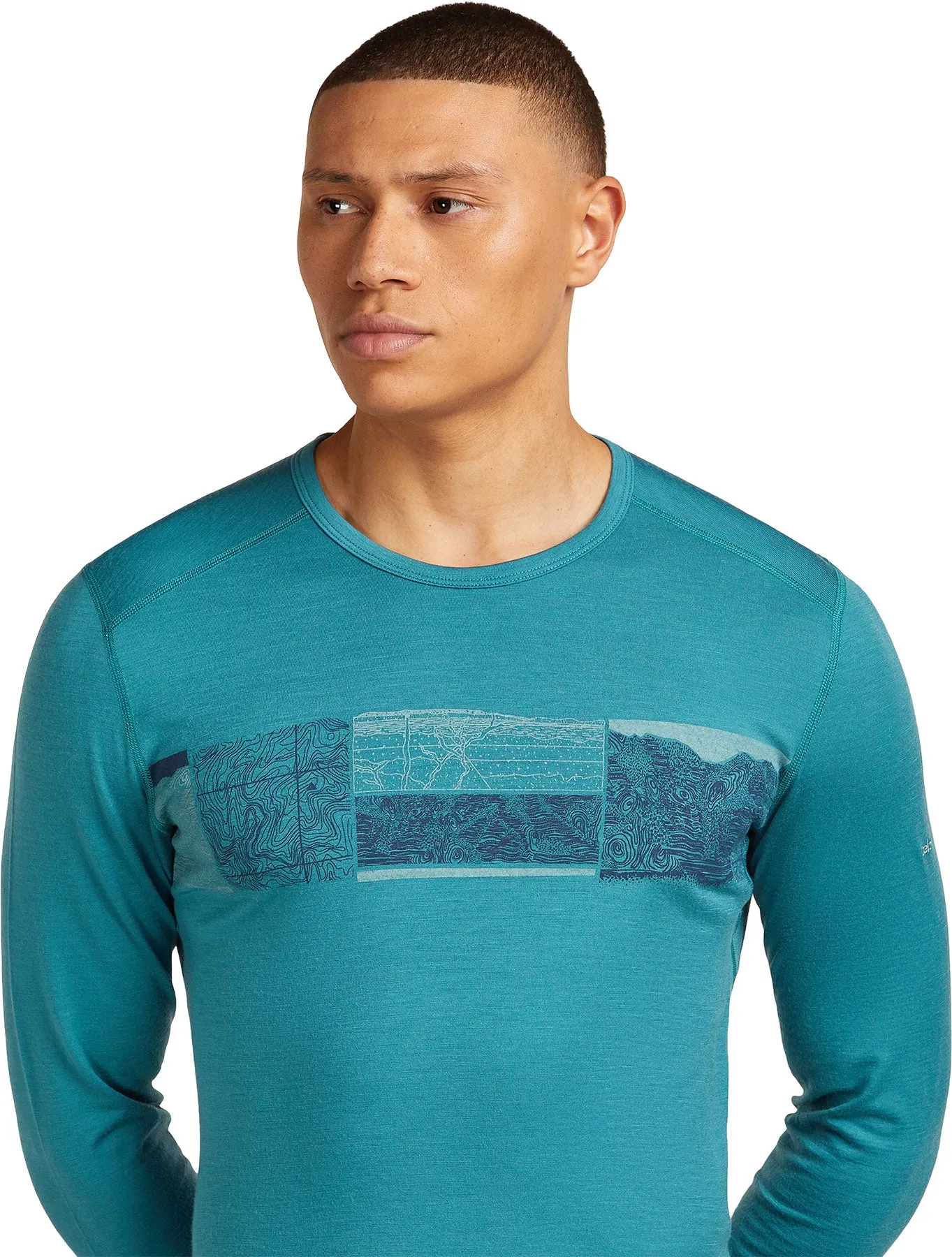 Merino 200 Oasis Elevation Line Long Sleeve Crewe Thermal Top - Men's|-|Haut thermique à col rond et manches longues en mérinos 200 Oasis Elevation Line - Homme sold by Altitude Sports product image thumbnail 2