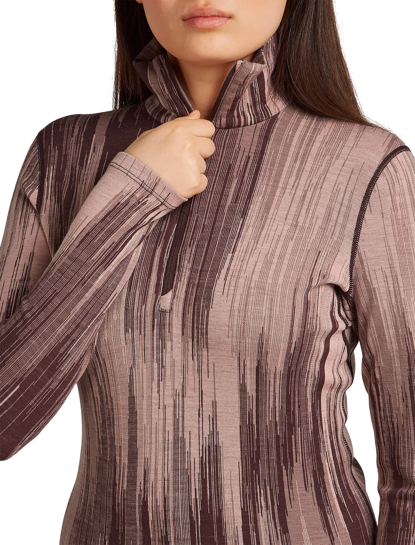 Merino 260 Tech Vertex Peak Long Sleeve Half Zip Thermal Top - Women's|-|Haut thermique à demi-glissière à manches longues en mérinos 260 Tech Vertex Peak - Femme sold by Altitude Sports product image thumbnail 4