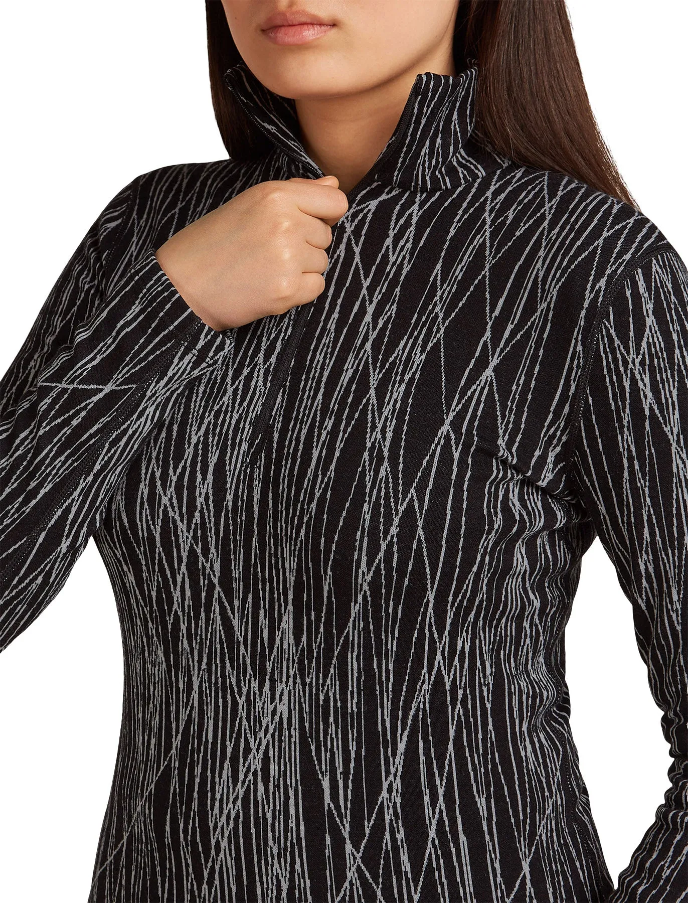 Merino 260 Tech Vertex Delta Lines Long Sleeve Half Zip Thermal Top - Women's|-|Haut thermique à demi-glissière et manches longues en mérinos 260 Tech Vertex Delta Lines - Femme sold by Altitude Sports product image thumbnail 4