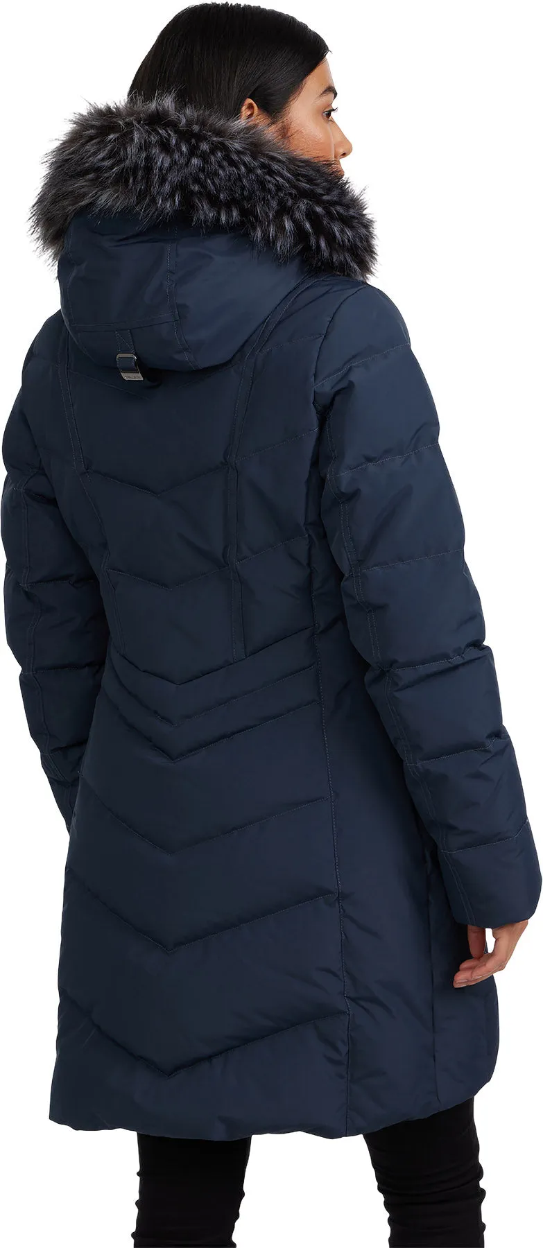 January Down Chevron Puffer Jacket with Detachable Hood Fur - Women's|-|Manteau matelassé en chevron avec capuchon en fourrure détachable January - Femme sold by Altitude Sports product image thumbnail 2