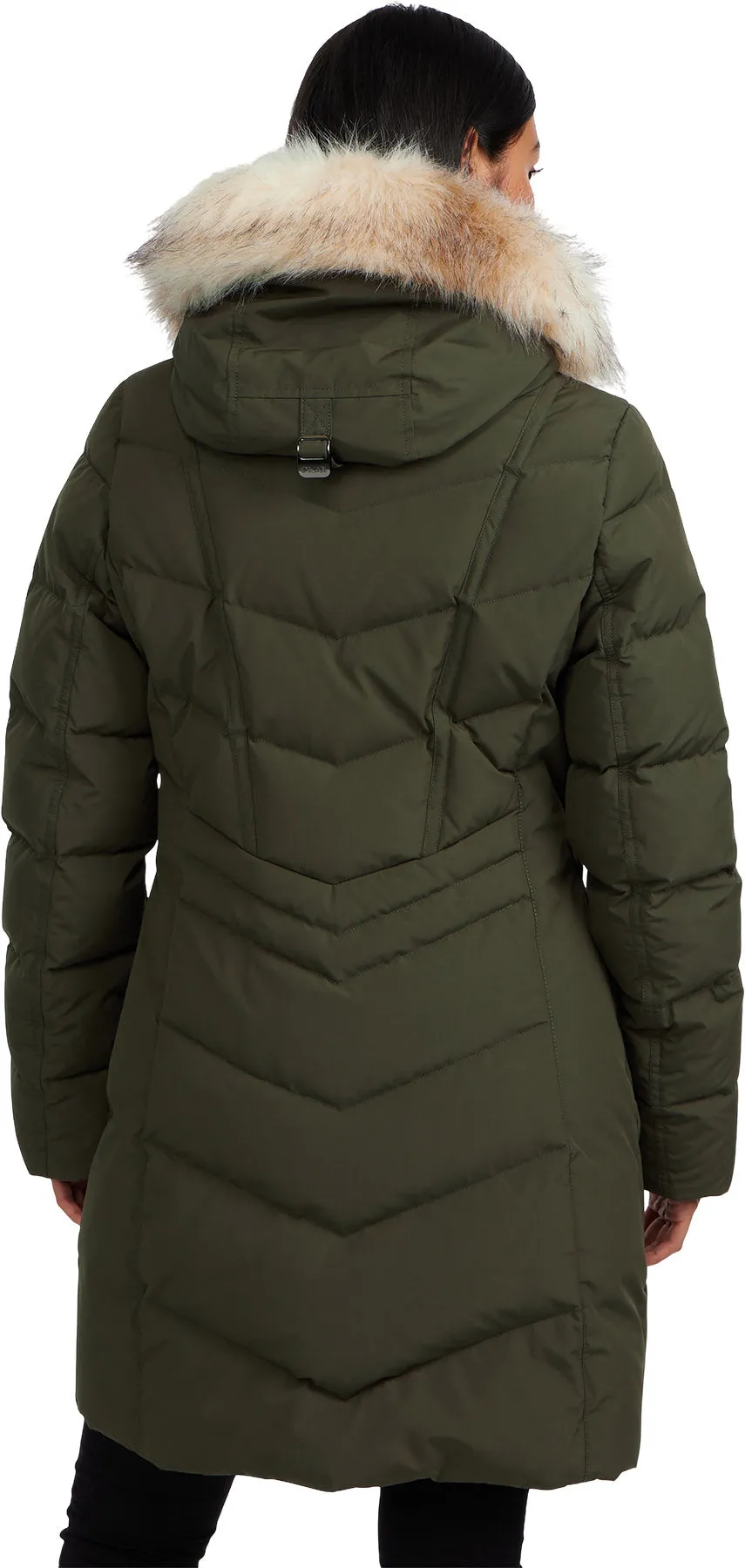 January Down Chevron Puffer Jacket with Detachable Hood Fur - Women's|-|Manteau matelassé en chevron avec capuchon en fourrure détachable January - Femme sold by Altitude Sports product image thumbnail 5