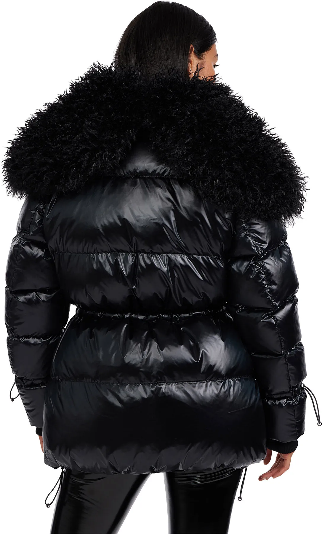 Electra Mid Puffer Jacket with Detachable Sherpa Lined Split Hood - Women's|-|Manteau matelassé mi-long avec capuchon fendu amovible doublé en sherpa Electra - Femme sold by Altitude Sports product image thumbnail 2