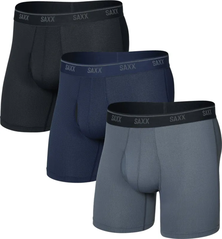 Quest Quick-Dry Mesh 3 Pack Boxer Brief with Fly - Men's|-|Caleçon boxeur avec braguette paquet de 3 Quest Quick-Dry Mesh - Homme sold by Altitude Sports