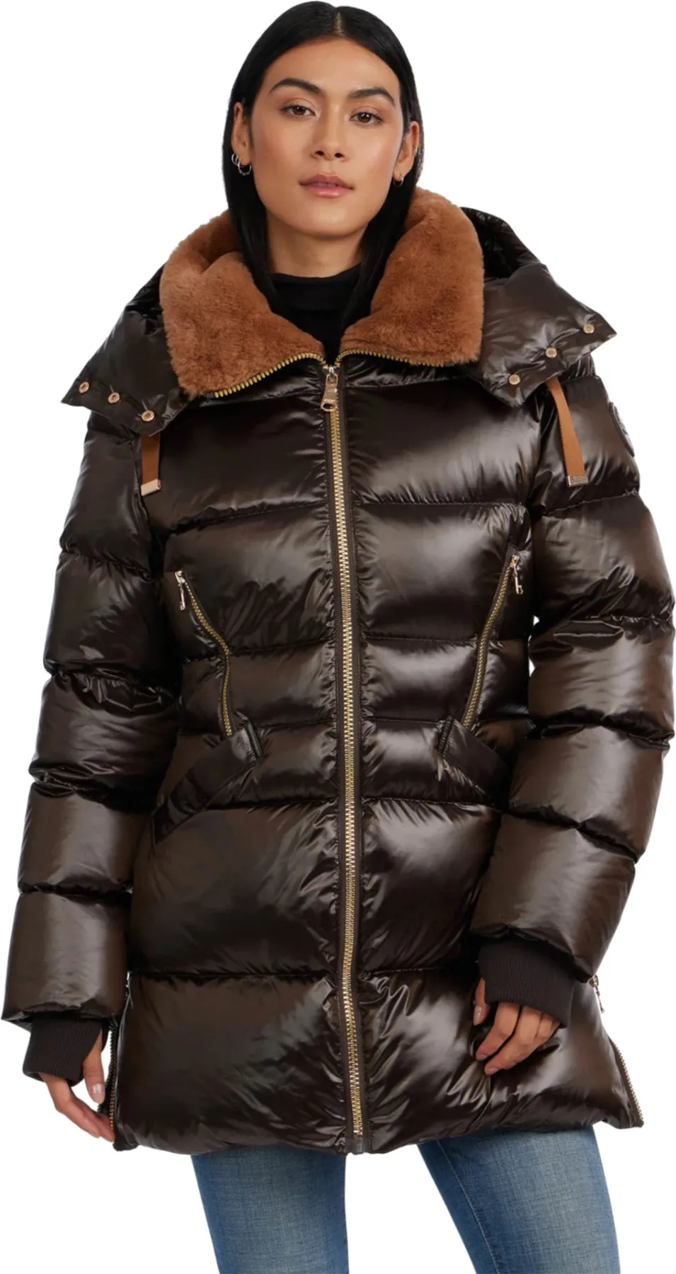 Lyra Channel Quilted Puffer Jacket with Detachable Hood - Women's|-|Manteau matelassé à canaux avec capuchon amovible Lyra - Femme sold by Altitude Sports