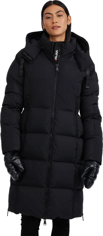 Zaniah Long Channel Quilted Puffer Jacket with Removable Hood - Women's|-|Manteau matelassé long à canaux avec capuchon amovible Zaniah - Femme sold by Altitude Sports