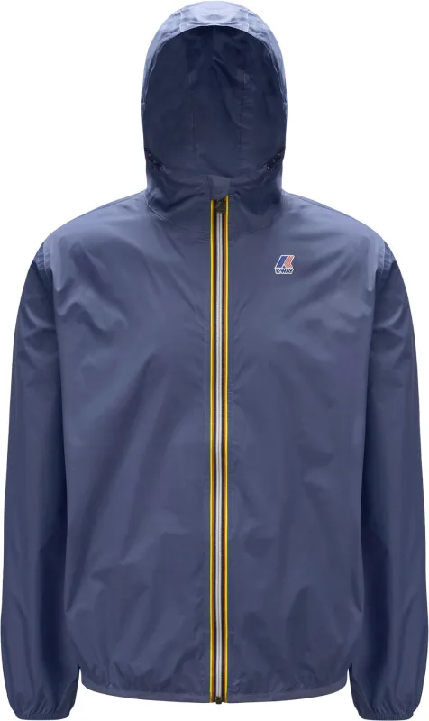 Le Vrai Claude Packable Full Zip Windbreaker Rain Jacket - Unisex|-|Manteau de pluie coupe-vent à glissière compressible Le Vrai Claude - Unisexe made by K-Way