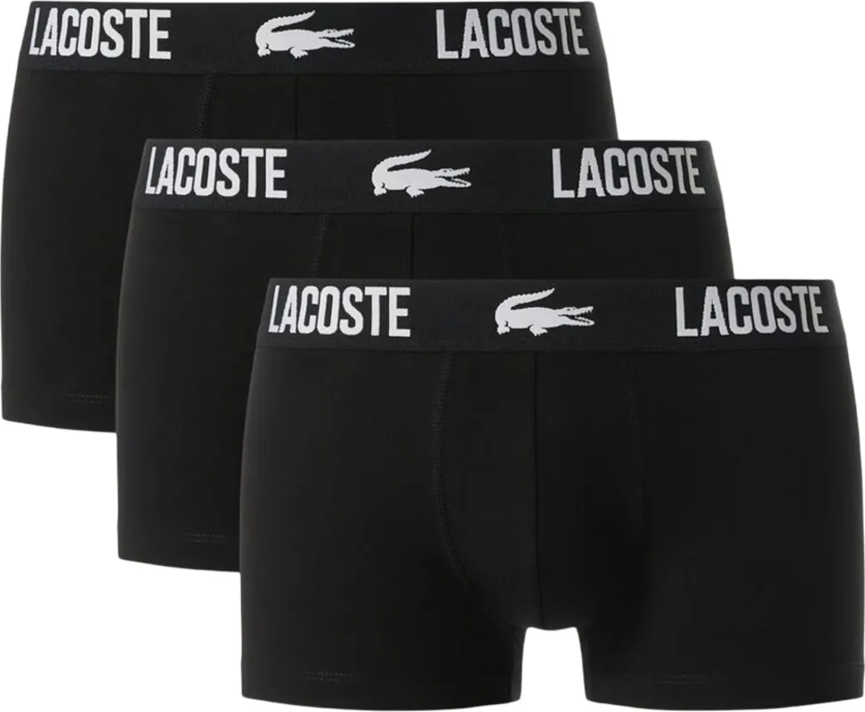 Cotton Stretch 3-Pack Trunks - Men's|-|Boxeur court paquet de 3 en coton extensible - Homme made by Lacoste