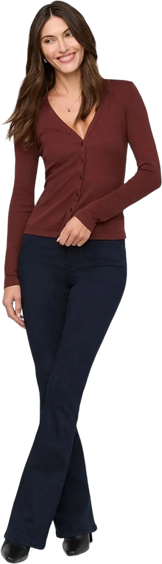 Ribbed Pima Fitted Button Down Long Sleeve Shirt - Women's|-|Chemise ajustée à manches longues en coton pima côtelé - Femme sold by Altitude Sports product image thumbnail 5