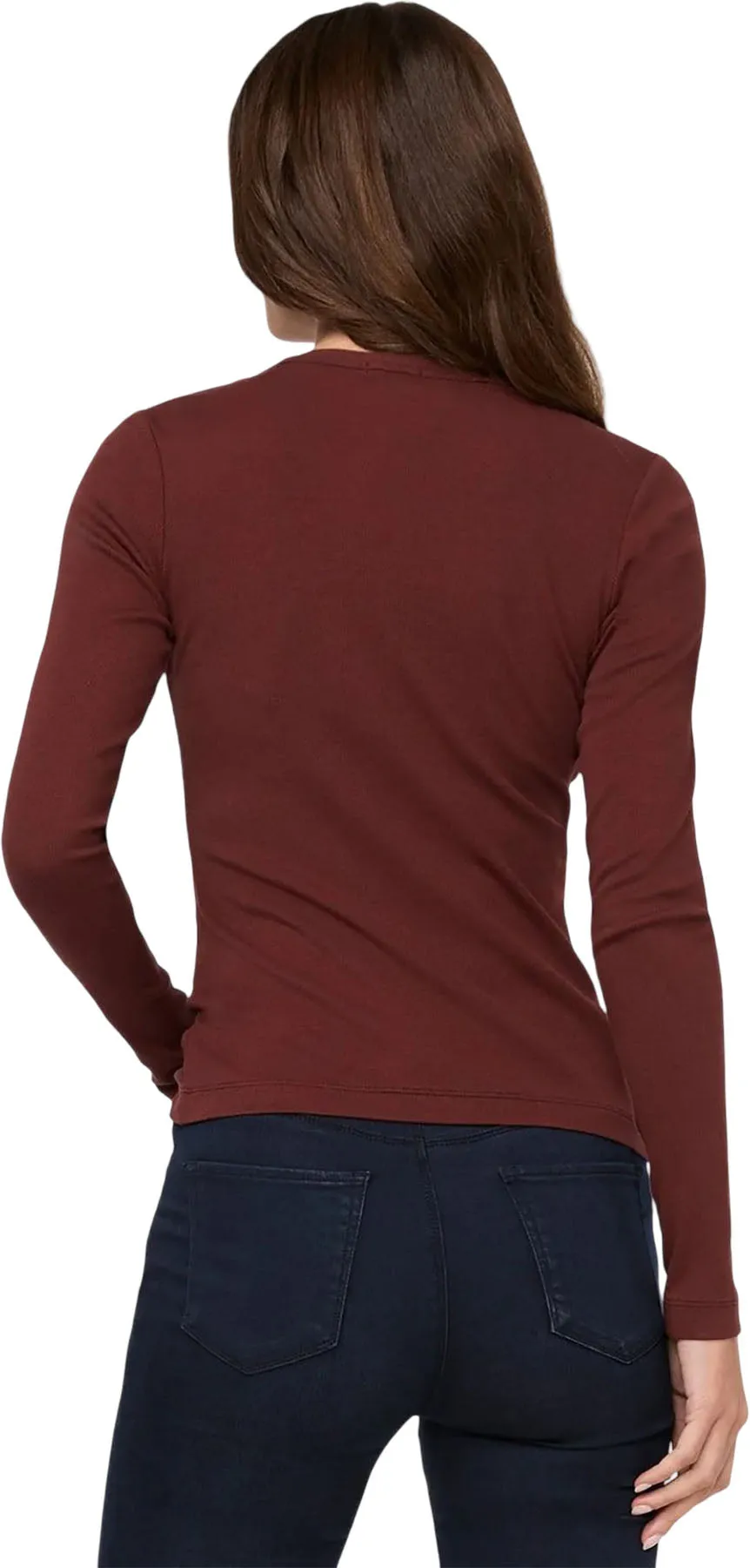 Ribbed Pima Fitted Button Down Long Sleeve Shirt - Women's|-|Chemise ajustée à manches longues en coton pima côtelé - Femme sold by Altitude Sports product image thumbnail 2