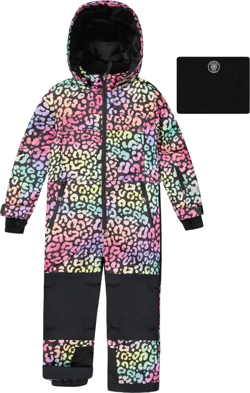 Rainbow Leopard Teknik One-Piece Snowsuit - Big Girl|-|Combinaison de neige Teknik Rainbow Leopard - Grande fille sold by Altitude Sports