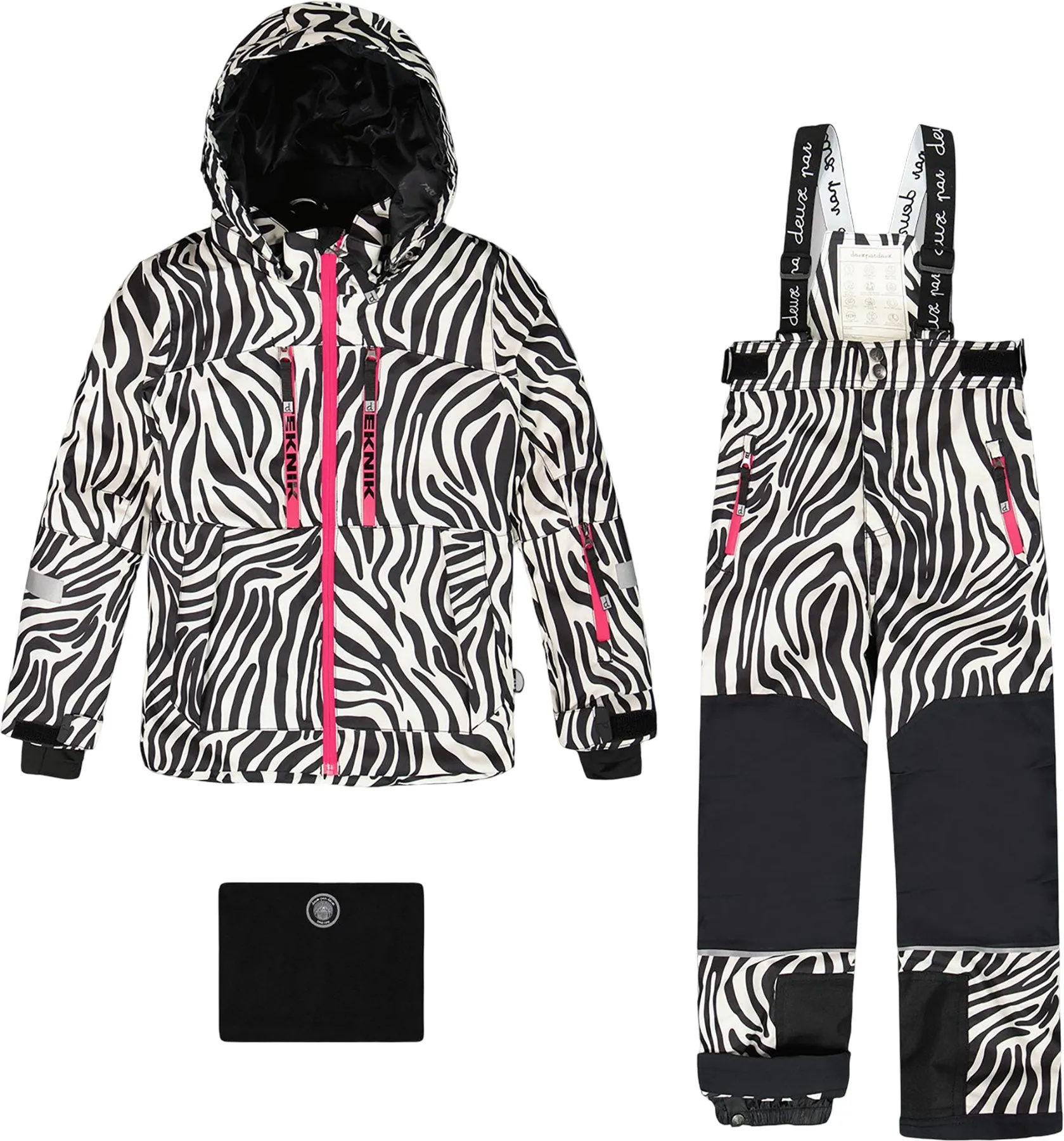 Multicolor Leopard And Zebra Teknik Two-Piece Snowsuit - Big Girl|-|Habit de neige deux pièces Teknik Multicolore Leopard et Zebra - Grande fille sold by Altitude Sports product image thumbnail 2