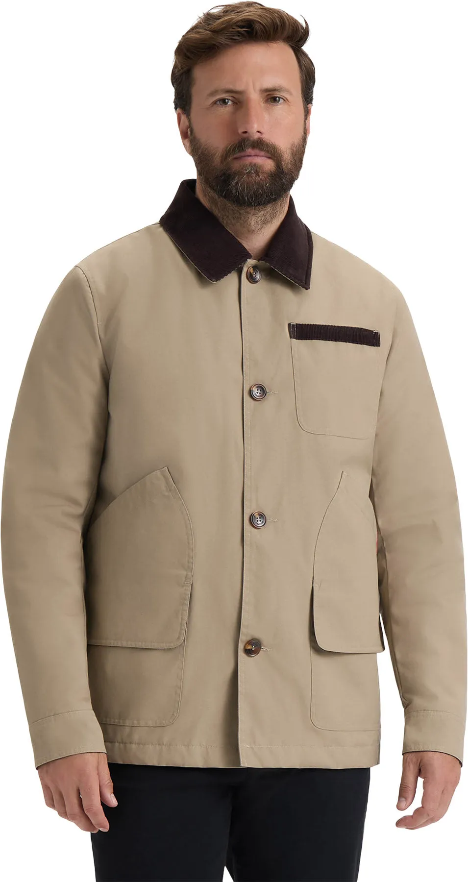 Samuel Canvas Jacket with Corduroy Trims - Men's|-|Veste en toile avec Bordures en Velours Côtelé Samuel - Homme sold by Altitude Sports